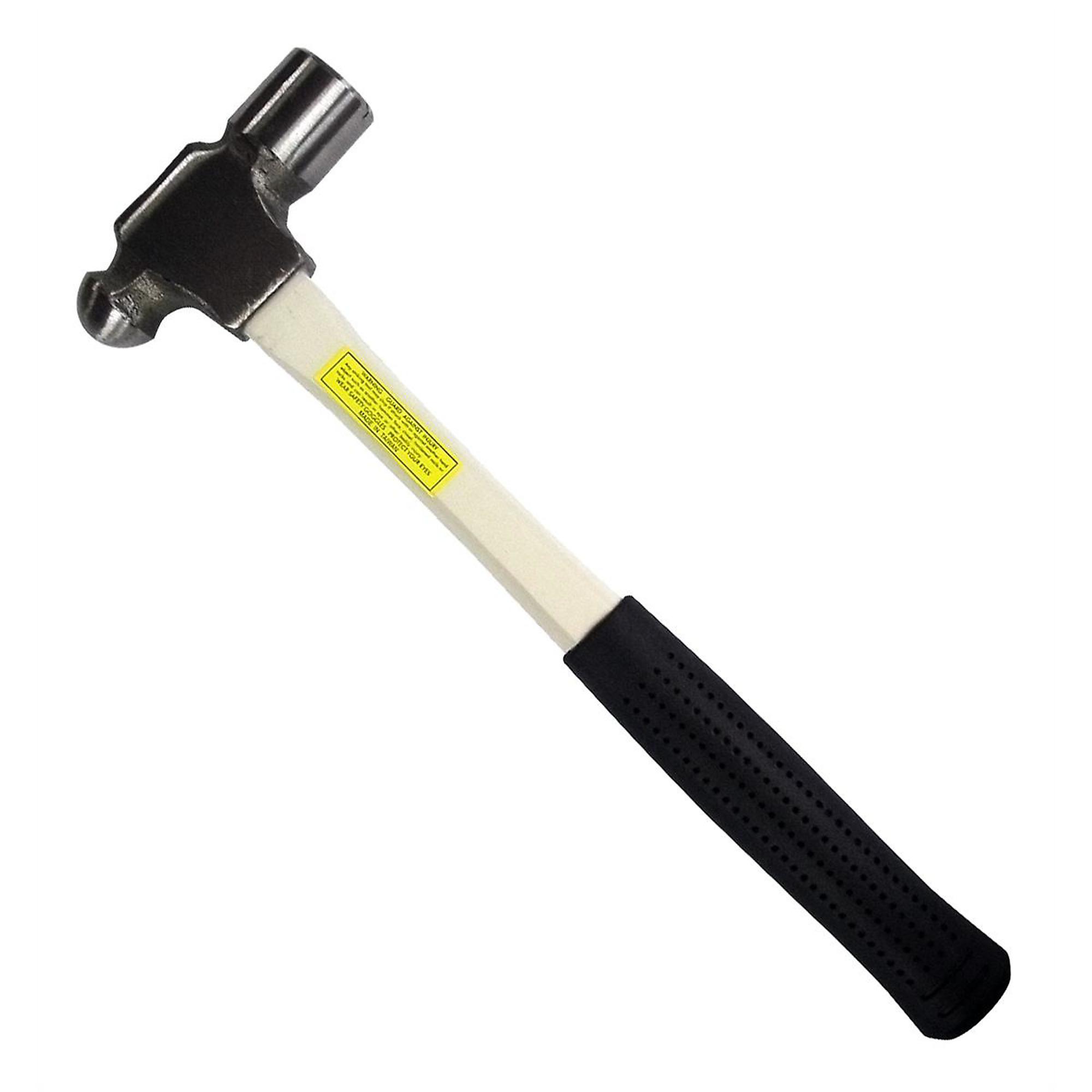 K Tool International Ball Peen Hammer — 24 Oz., Fiberglass Handle, Non-Slip Grip, Model# KTI71725